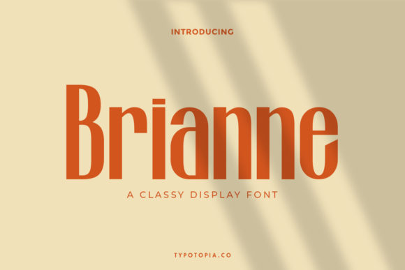 Brianne: A Bold Display Font