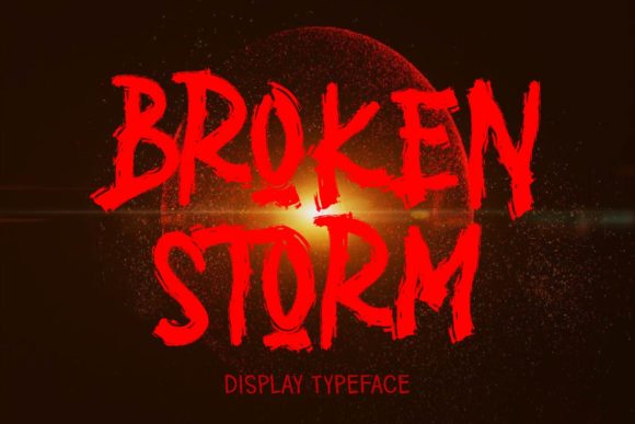 Broken Storm Font for Web Design
