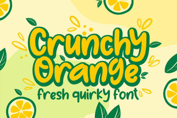 Crunchy Orange Font for Creative Design