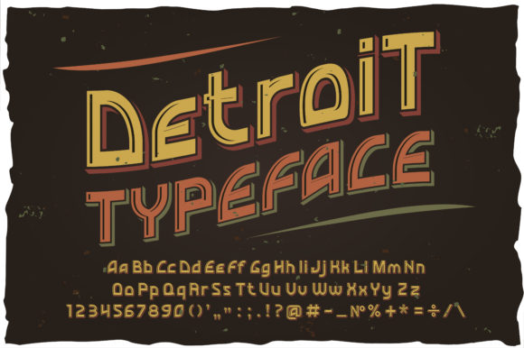 Detroit Font for Bold and Vintage Editorial Designs