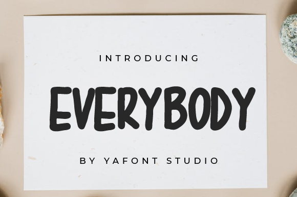 Everybody Display Font for Editorial Design