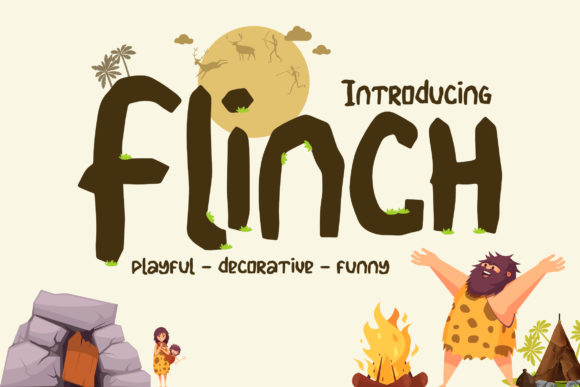 Flinch Font: A Playful Display Typeface for Creative Branding