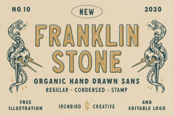 Franklin Stone Font for Creative Makers