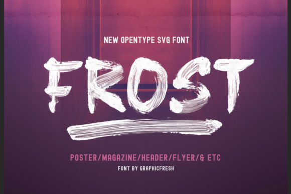 Frost: A Chunky Display Font