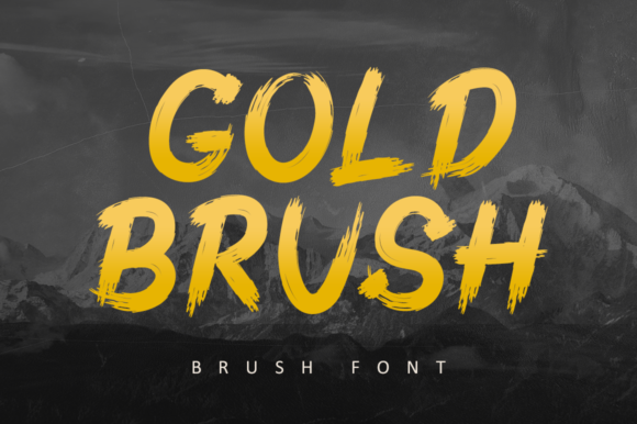 Gold Brush Font for Bold Campaigns