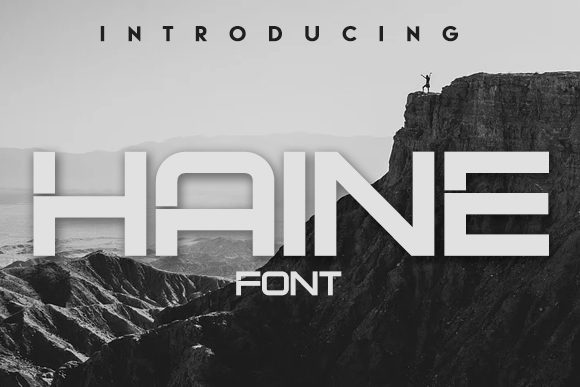 Haine Display Font for Creative Projects