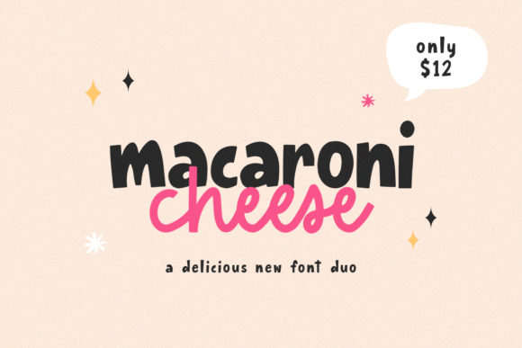 Macaroni Cheese Font for Business Branding