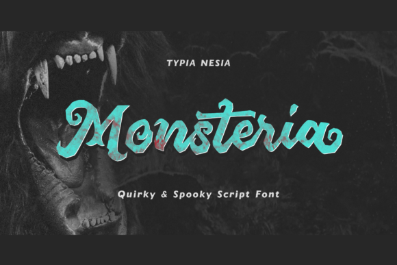Monsteria: A Spooky Display Font for Creative Makers