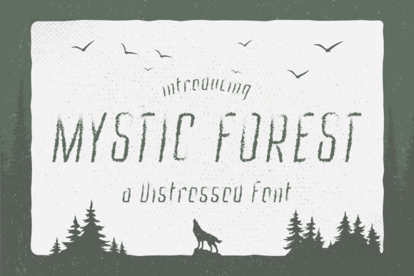 Mystic Forest Font for Dramatic and Spooky Craft Designs