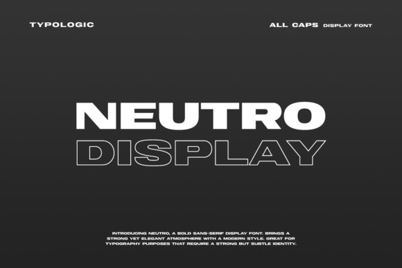 Neutro Font for Creative Makers