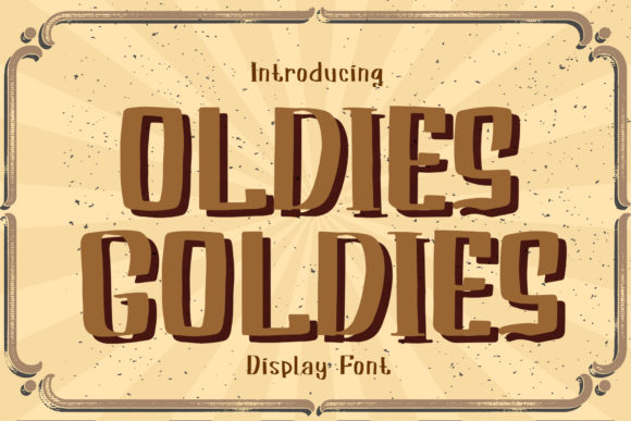 Oldies Goldies Font for Creative Projects