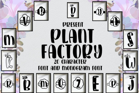 Plant Factory Font for Creative Brands