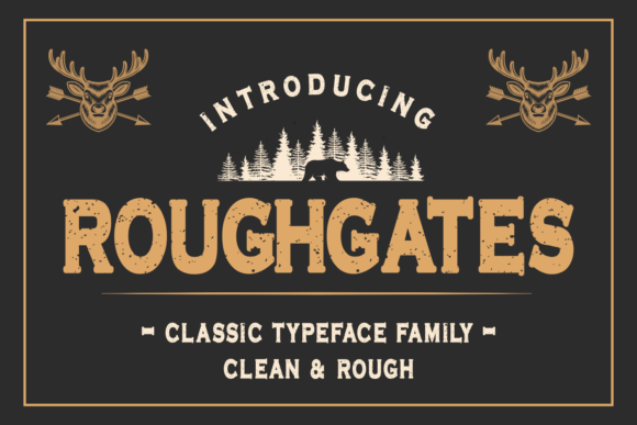 Roughgates Font for Bold Design