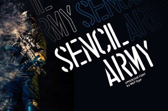 Stencil Army Font