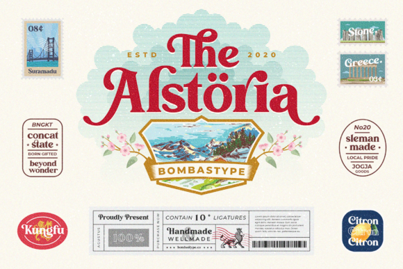 The Alstoria Font for Creative Makers