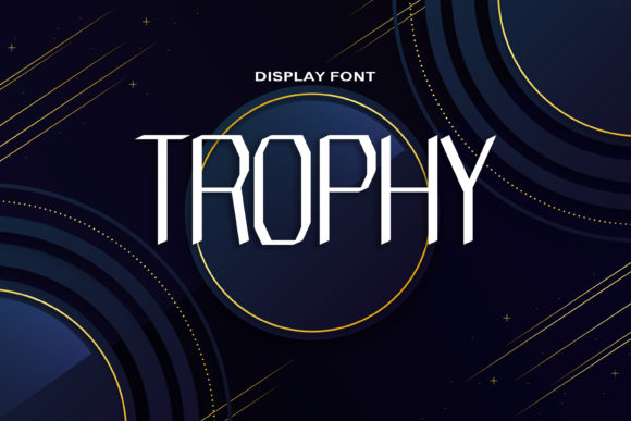 Trophy Display Font for Modern Branding and Marketing