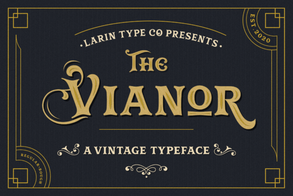 Vianor Font: A Vintage Display Typeface for Editorial Elegance